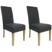 shankar salta fabric dining chair charcoal pair