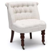 Shankar Shannon Linen Fabric Chair - Natural