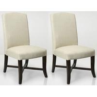 shankar walcot linen style dining chair natural pair