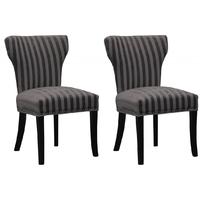 shankar windsor velvet stripe chair charcoal pair