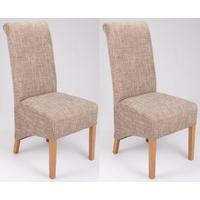 shankar krista dining chair tweed pair