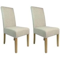 Shankar Salta Fabric Dining Chair - Natural (Pair)