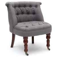 shankar shannon linen fabric chair grey