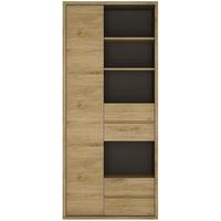 shetland bookcase tall wide 1 door 4 drawer