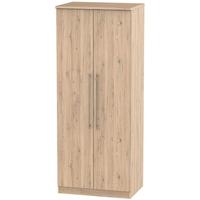 Sherwood Bordeaux Oak Wardrobe - 2ft 6in with Plain