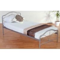 SH-YEO Silver 3ft Single Metal Bed