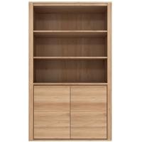 Shadow Oak 2 Door Book Rack