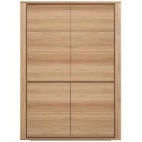 Shadow Oak 4 Door Storage Cupboard