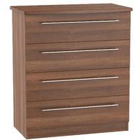 Sherwood 4 Drawer Chest Walnut