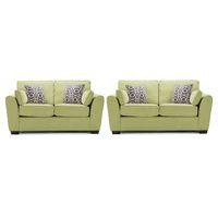 Shiloh Fabric 3 and 2 Seater Suite Olive