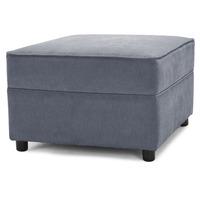 Shiloh Fabric Footstool Pewter