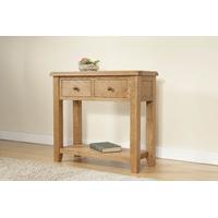 Shrewsbury Oak Console Table with 2 Drawers