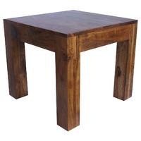 sheesham hardwood cube 45cm coffee table