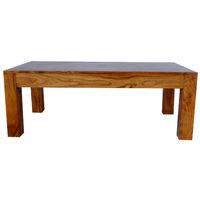 sheesham hardwood cube 110cm coffee table