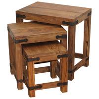 Sheesham Hardwood Thakat Nest Of Tables