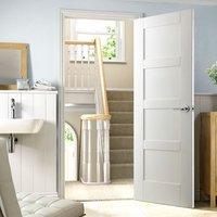 Shaker 4 Panel White Primed Door