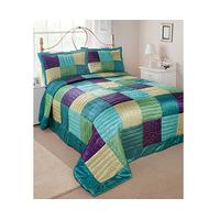 shantung quilted bedspread double