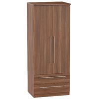 Sherwood 2 Drawer Wardrobe Walnut