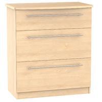 Sherwood 3 Drawer Deep Chest Maple