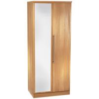 Sherwood Wardrobe with Mirror Oak