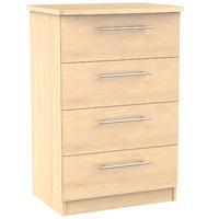 sherwood 4 drawer midi chest maple