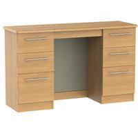 sherwood 6 drawer dressing table no extras oak