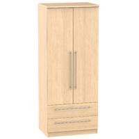 Sherwood 2 Drawer Wardrobe Maple