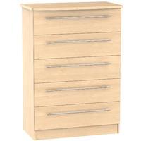 Sherwood Chest of 5 Drawers Maple