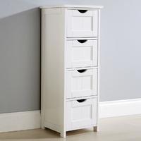 shaker 4 drawer bathroom unit