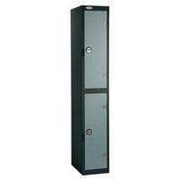 SHOCKPROOF TRESPA DOOR LOCKER BLACK BODY GREEN DOOR HWD: 1780X305X460