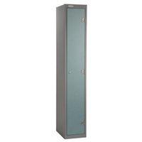 shockproof trespa door locker silver body green door hwd 1780x305x380