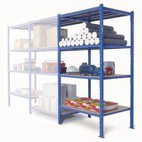 SHELVING, HEAVY DUTY TUBULAR STARTER, 4 SHELVES 1510 X 600