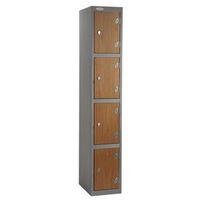 SHOCKPROOF TRESPA DOOR LOCKER SILVER BODY BLUE DOOR HWD: 1780X305X380