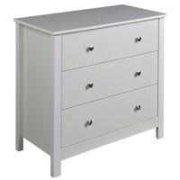 Shaker 3 Drawer Chest White