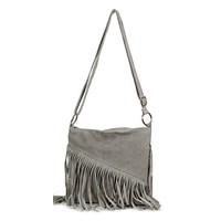 shoulder bag shoulder bag in suede fringed small 23 x 23 x 4 cm colour ...