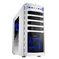 Sharkoon REX3 Value White Midi-Tower Black, White - computer cases (Midi-Tower, PC, ATX, Home/Office, Blue, Black, White)