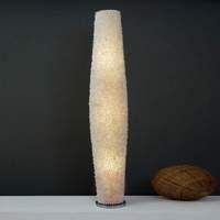 Shell covered floor lamp Sirena Bianco