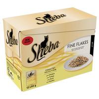 Sheba Fine Flakes Pouch Cat Food Poultry Selection in Jelly 12 x 85g