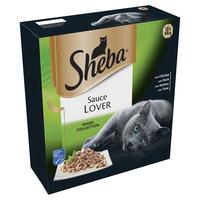Sheba Sauce Lover Tray Cat Food Mixed Collection 12x85g