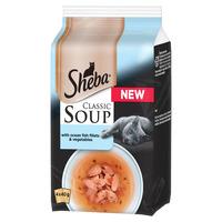 Sheba Classics Soup with Chicken Fillets 4 x 40g