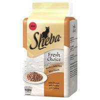 Sheba Fresh Pouch Cat Food Poultry Selection in Gravy 6 x 50g