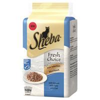 Sheba Fresh Pouch Cat Food Fish Selection in Gravy 6 x 50g