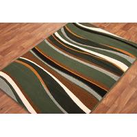 shiraz modern multi colour green rug 7810 r33