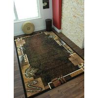 shiraz black rugs and brown modern rug 8160 b11 190cm x 280cm 6ft 3 x  ...
