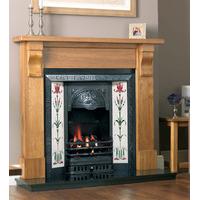 sherwood solid wood fireplace package with aston cast