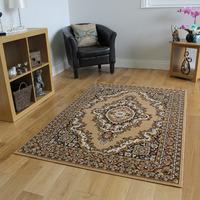 Shiraz Traditional Beige Medallion Rug 1020-B55