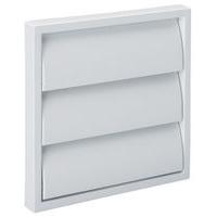 Shutters 4 Inch Rectangular Spigot Gravity Shutters White - E58909