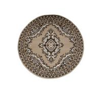 Shiraz Traditional Beige Medallion Round Rug 1020-B55