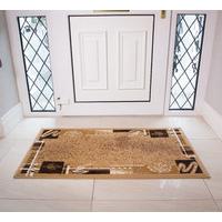 shiraz modern beige brown entrance door mat