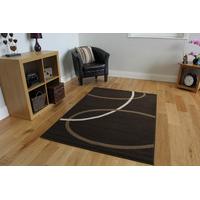 shiraz chocolate brown swirl rug 9030 s22 160cm x 230cm 5ft 3 x 7ft 7
